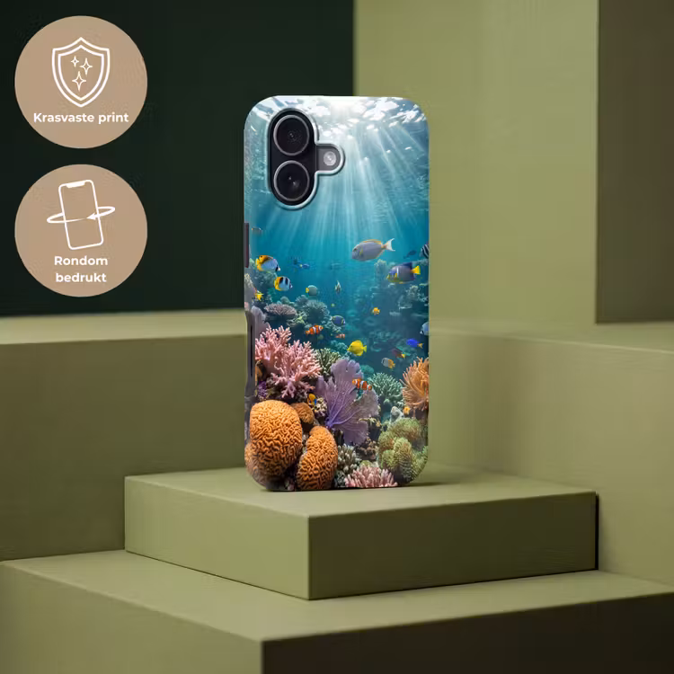 Vis - Koraal - Oceaan - Natuur - Kleurrijk Toughcase MagSafe Apple iPhone 17 klein -USP_PrintM_NL