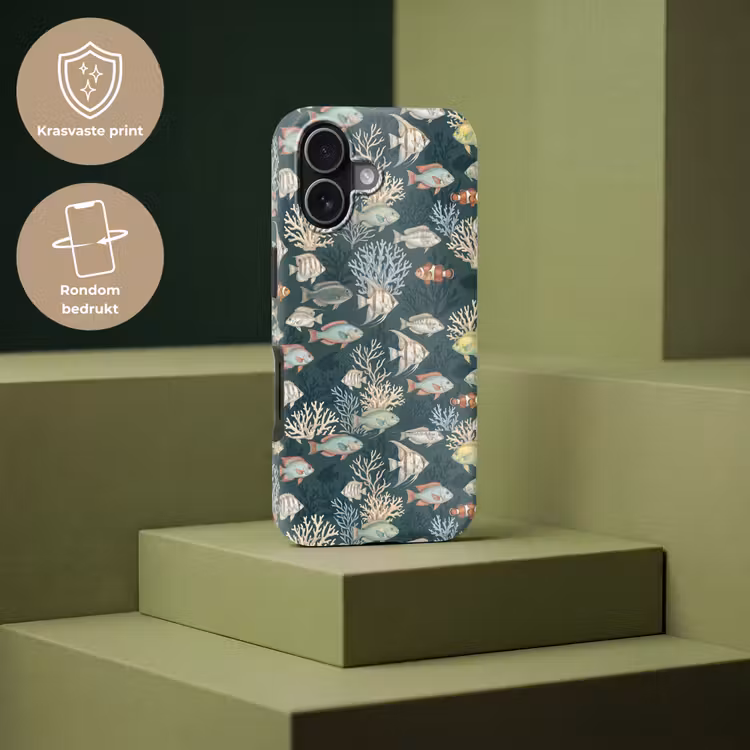 Vis - Koraal - Onderwater - Illustratie Toughcase MagSafe Apple iPhone 17 klein -USP_PrintM_NL