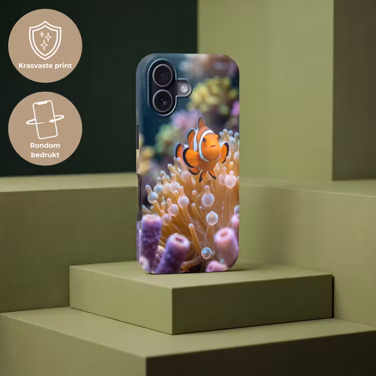 Vis - Koraal - Onderwater - Oranje - Dieren Toughcase MagSafe Apple iPhone 17 klein -USP_PrintM_NL