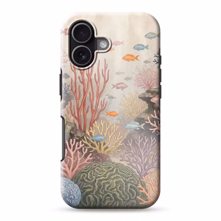 Vis - Koraalrif - Onderwaterwereld - Illustratie Toughcase MagSafe Apple iPhone 17 klein -3d