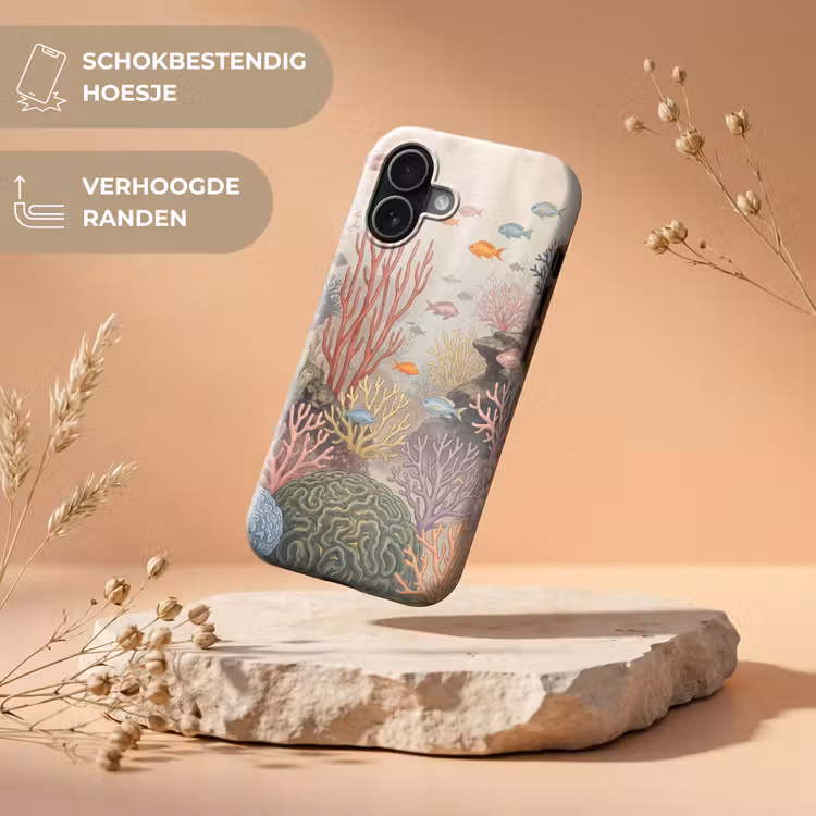 Vis - Koraalrif - Onderwaterwereld - Illustratie Toughcase MagSafe Apple iPhone 17 klein -USP_RandenV_NL
