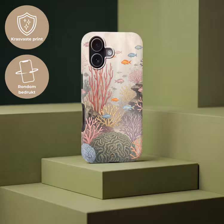 Vis - Koraalrif - Onderwaterwereld - Illustratie Toughcase MagSafe Apple iPhone 17 klein -USP_PrintM_NL