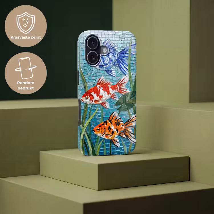 Vis - Mozaïek - Onderwater - Kleurrijk - Dieren Toughcase MagSafe Apple iPhone 17 klein -USP_PrintM_NL