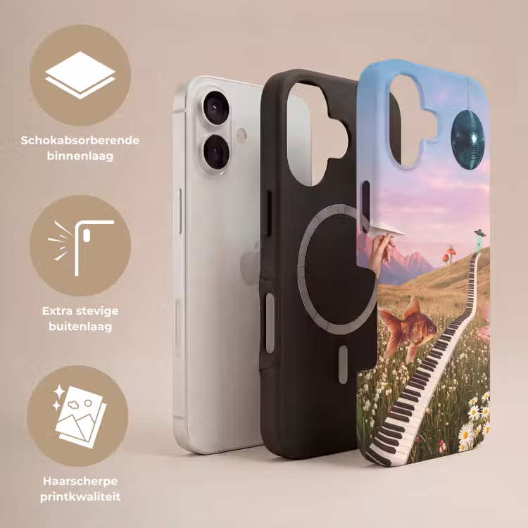 Telefoonhoesje Toughcase - Vis - Natuur - Abstract - Vis - Natuur - Abstract Toughcase MagSafe Apple iPhone 17 klein
