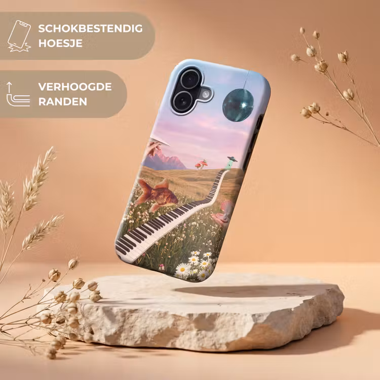 Telefoonhoesje Toughcase - Vis - Natuur - Abstract - Vis - Natuur - Abstract Toughcase MagSafe Apple iPhone 17 klein