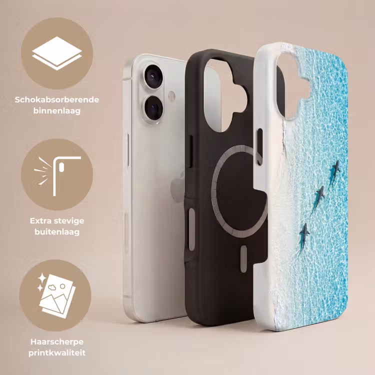 Vis - Oceaan - Strand - Turquoise - Natuur Toughcase MagSafe Apple iPhone 17 klein -USP_Lagen_NL