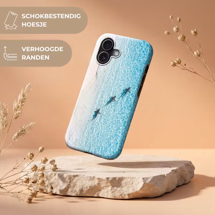Vis - Oceaan - Strand - Turquoise - Natuur Toughcase MagSafe Apple iPhone 17 klein -USP_RandenV_NL