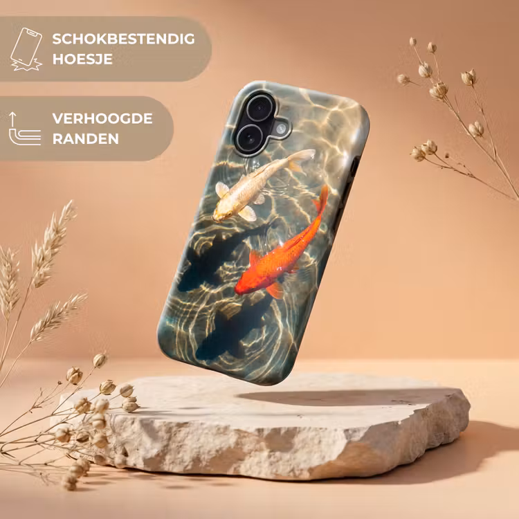 Vis - Water - Dieren - Oranje - Goud Toughcase MagSafe Apple iPhone 17 klein -USP_RandenV_NL