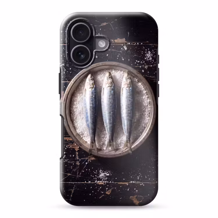 Telefoonhoesje Toughcase - Vis - Zout - Eten - Vis - Zout - Eten Toughcase MagSafe Apple iPhone 17 klein