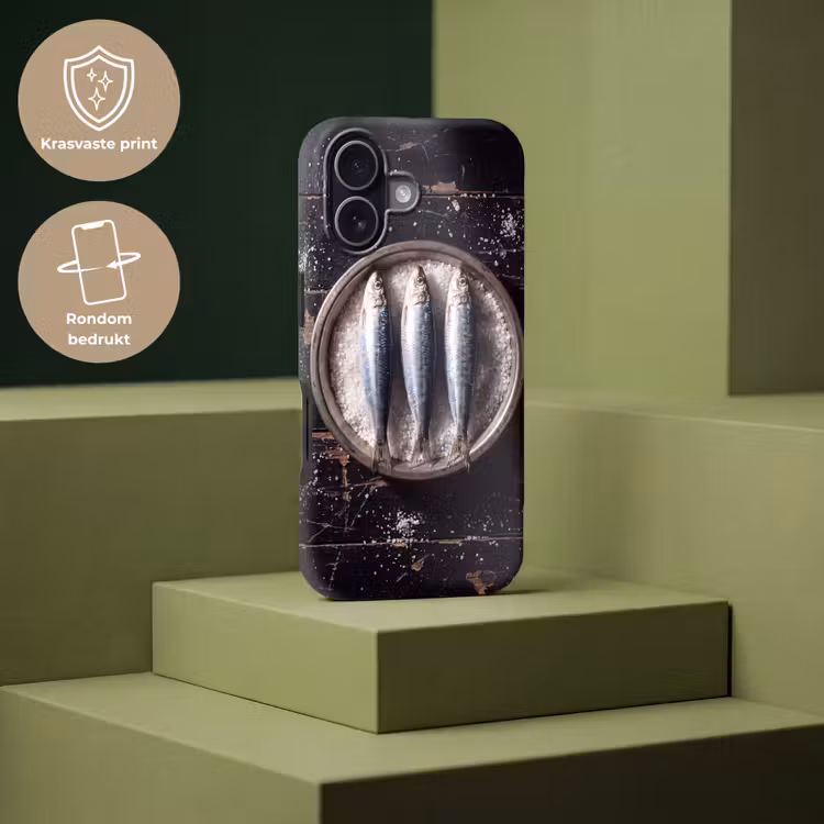 Telefoonhoesje Toughcase - Vis - Zout - Eten - Vis - Zout - Eten Toughcase MagSafe Apple iPhone 17 klein