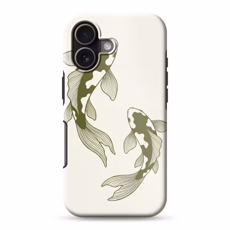 Vis - Zwemmend - Groen - Abstract - Dieren Toughcase MagSafe Apple iPhone 17 klein -3d