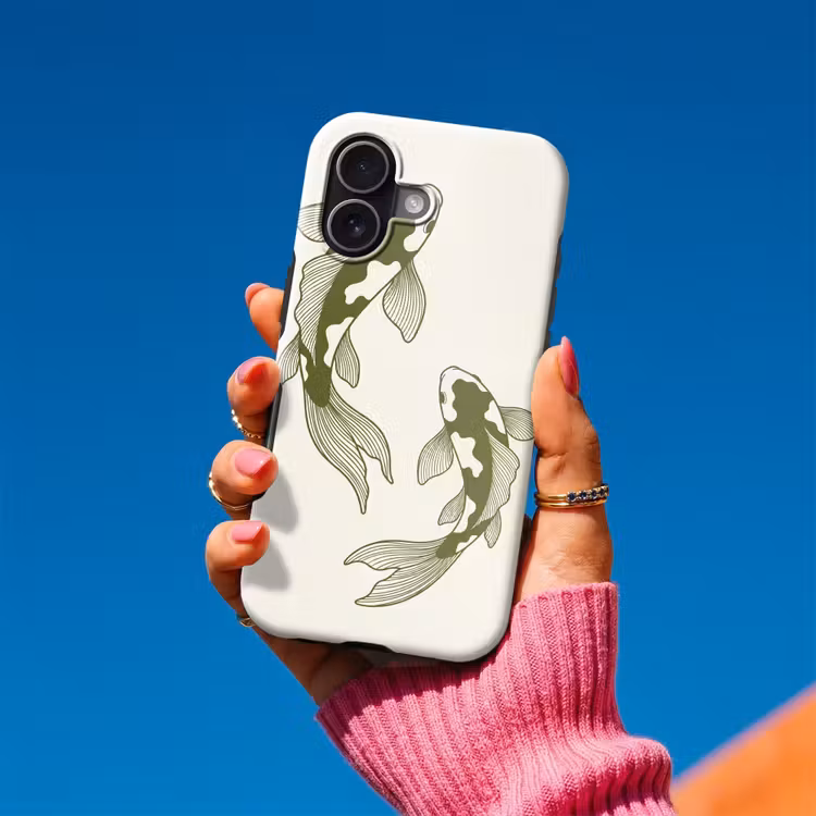 Vis - Zwemmend - Groen - Abstract - Dieren Toughcase MagSafe Apple iPhone 17 klein -Sfeer1V