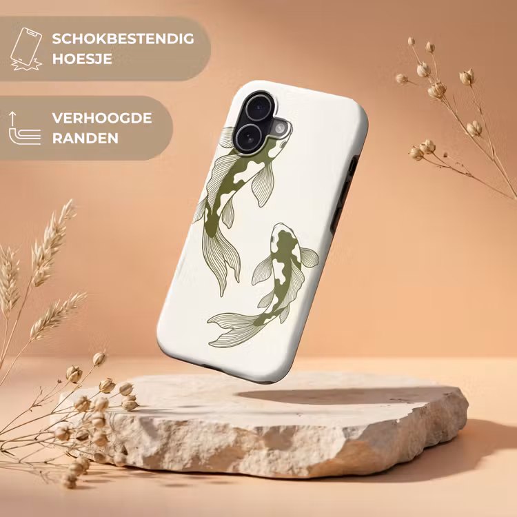 Vis - Zwemmend - Groen - Abstract - Dieren Toughcase MagSafe Apple iPhone 17 klein -USP_RandenV_NL