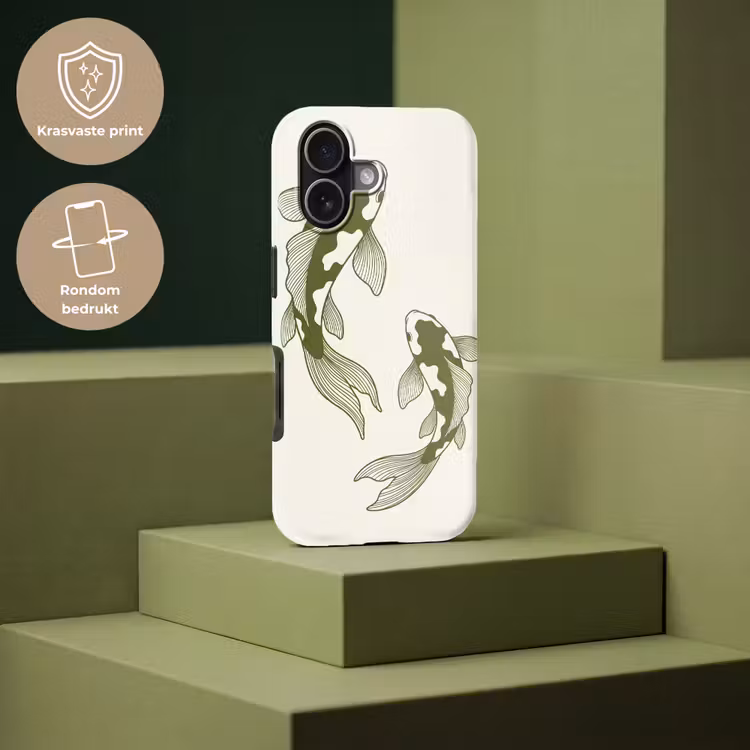 Vis - Zwemmend - Groen - Abstract - Dieren Toughcase MagSafe Apple iPhone 17 klein -USP_PrintM_NL