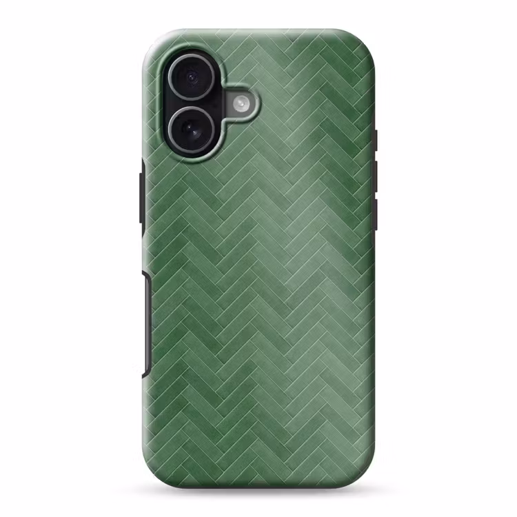 Visgraat - Wandtegel - Bosgroen Toughcase MagSafe Apple iPhone 17 klein 1017 -3d