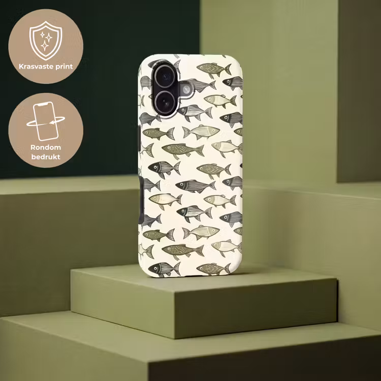 Vissen - Klassiek - Groen Toughcase MagSafe Apple iPhone 17 klein 1017 -USP_PrintM_NL