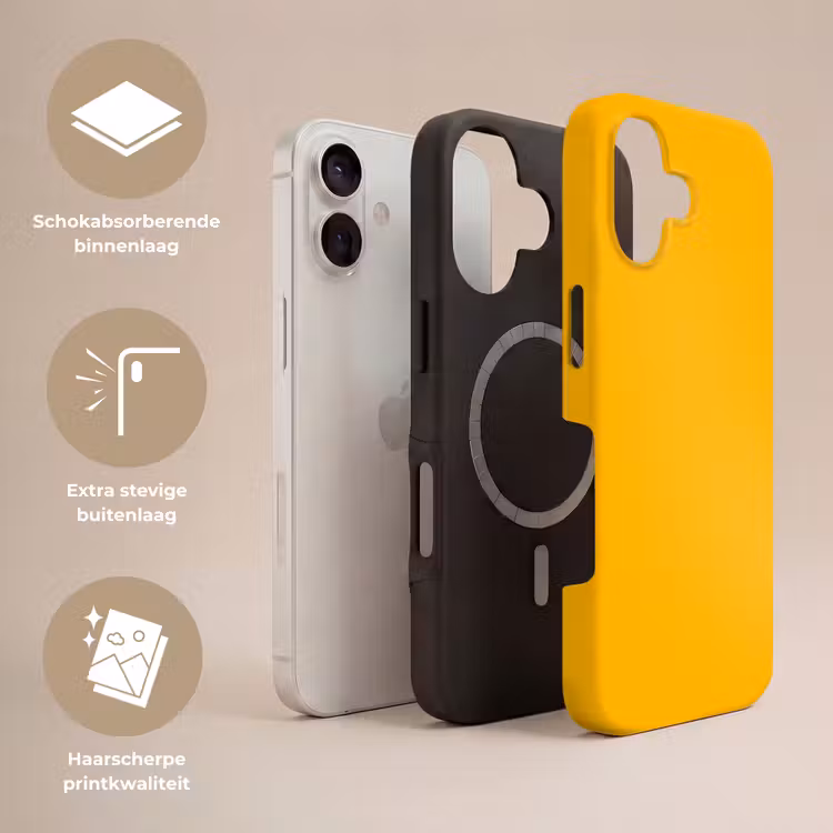 Vivid - Amber - Geel Toughcase MagSafe Apple iPhone 17 klein 1017 -USP_Lagen_NL