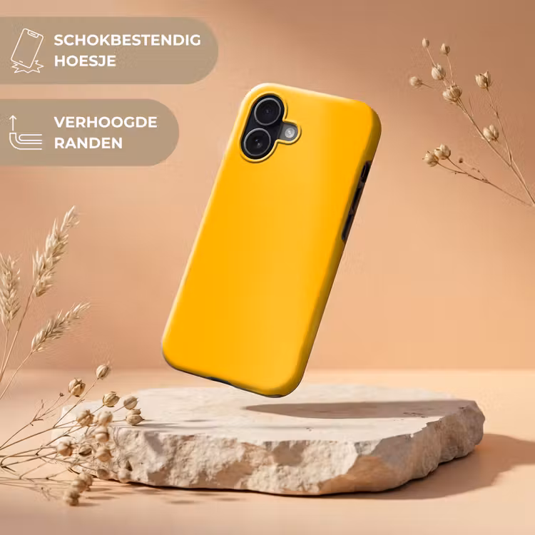 Vivid - Amber - Geel Toughcase MagSafe Apple iPhone 17 klein 1017 -USP_RandenV_NL