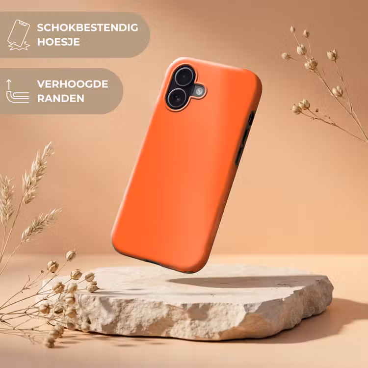 Vivid - Amber - Oranje Toughcase MagSafe Apple iPhone 17 klein 1017 -USP_RandenV_NL