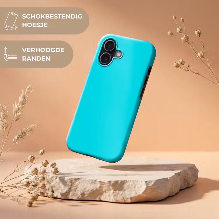 Vivid - Aquamarine - Turkoois Toughcase MagSafe Apple iPhone 17 klein 1017 -USP_RandenV_NL