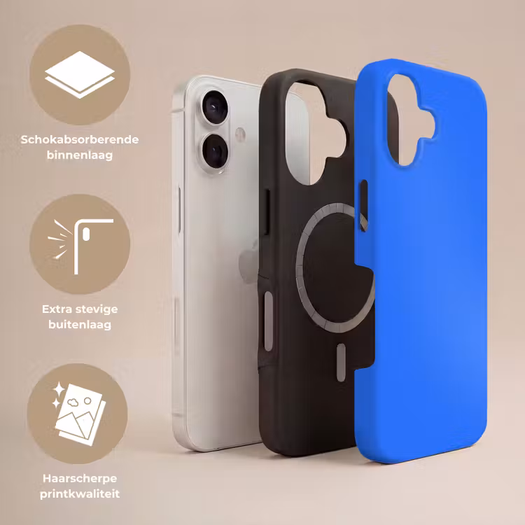 Vivid - Cobalt - Blauw Toughcase MagSafe Apple iPhone 17 klein 1017 -USP_Lagen_NL
