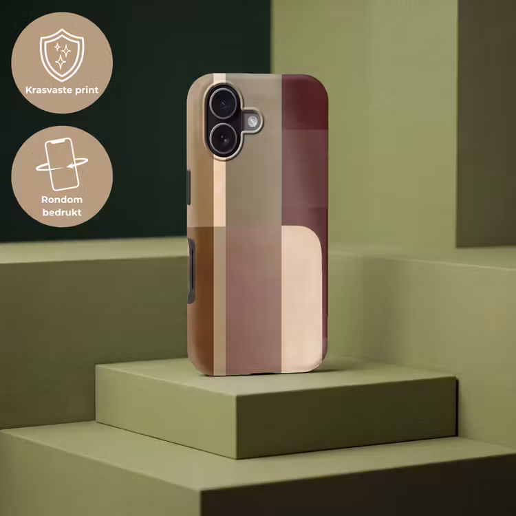 Vlakken - Abstract - Bordeaux - Lijnen Toughcase MagSafe Apple iPhone 17 klein -USP_PrintM_NL