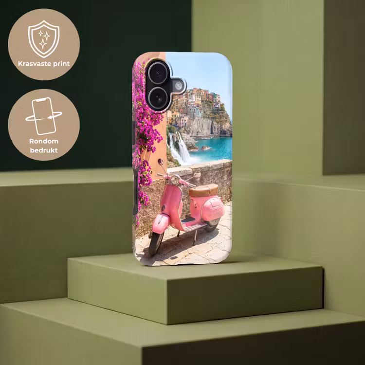 Voertuig - Roze - Kust - Zomer - Reizen Toughcase MagSafe Apple iPhone 17 klein -USP_PrintM_NL