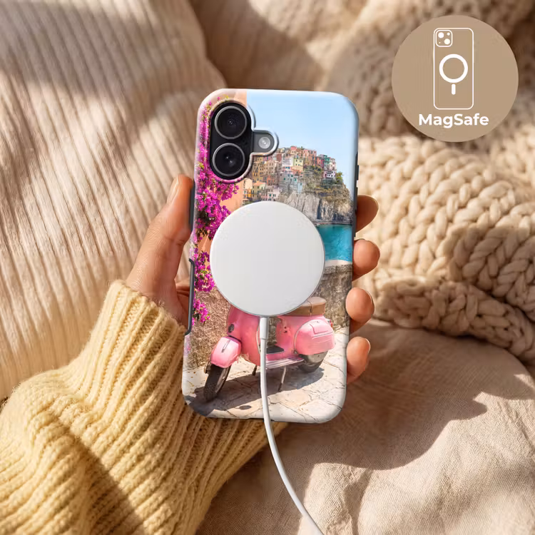 Voertuig - Roze - Kust - Zomer - Reizen Toughcase MagSafe Apple iPhone 17 klein -USP_MagsafeV