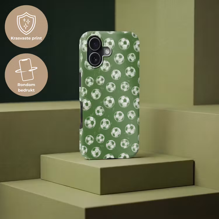 Voetbal - Sport - Groen Toughcase MagSafe Apple iPhone 17 klein 1017 -USP_PrintM_NL