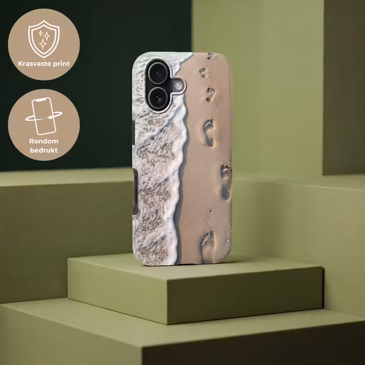 Voetstappen - Vloedlijn - Zee Toughcase MagSafe Apple iPhone 17 klein -USP_PrintM_NL