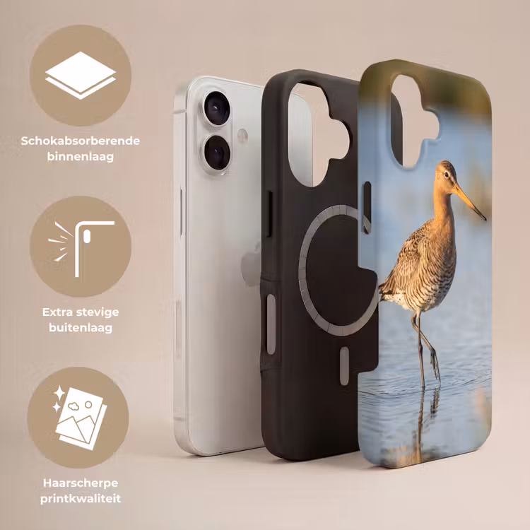 Vogel - Steltloper - Water - Natuur Toughcase MagSafe Apple iPhone 17 klein -USP_Lagen_NL
