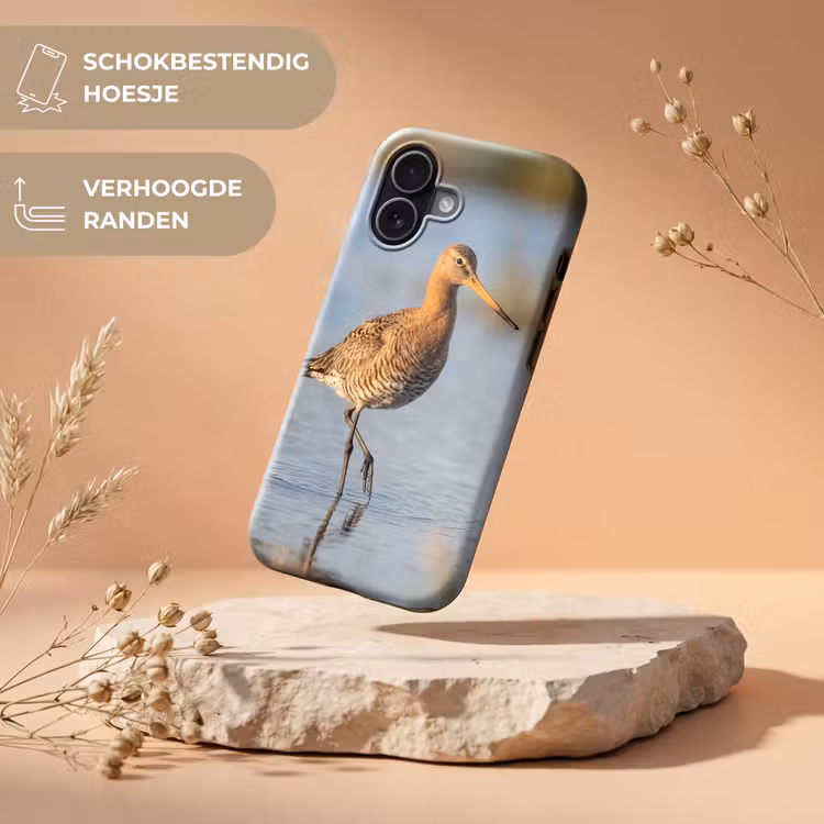 Vogel - Steltloper - Water - Natuur Toughcase MagSafe Apple iPhone 17 klein -USP_RandenV_NL