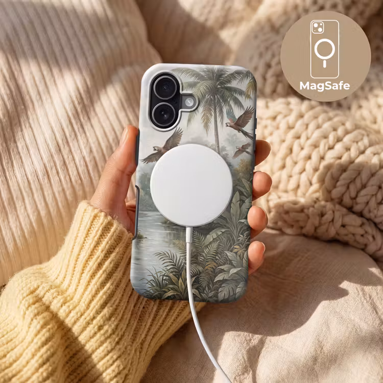 Vogel - Vliegend - Tropisch - Landschap - Klassiek Toughcase MagSafe Apple iPhone 17 klein -USP_MagsafeV