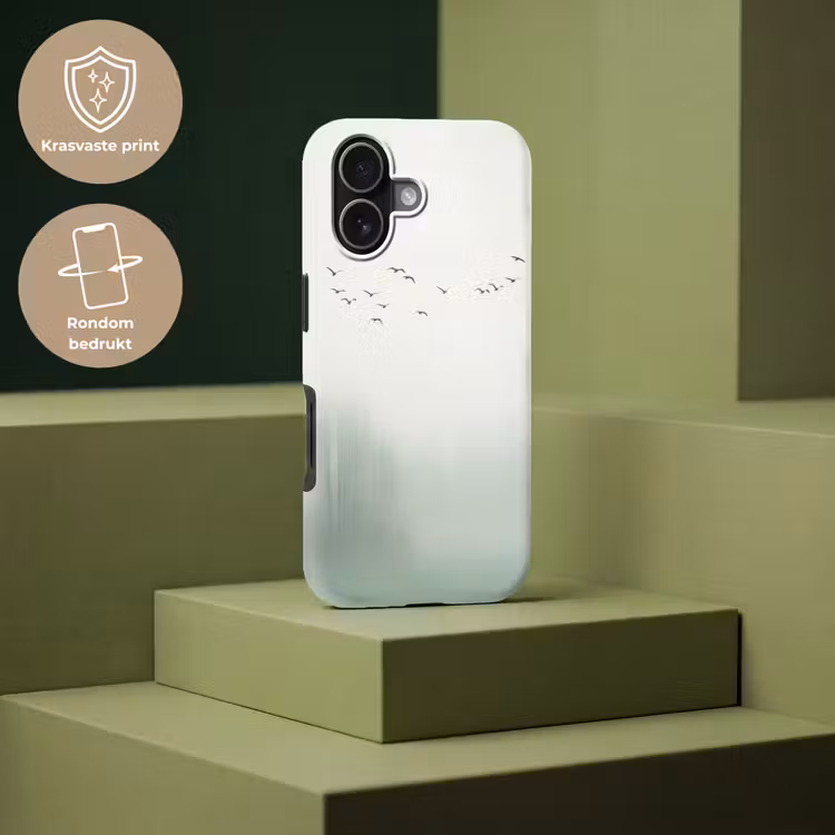 Vogel - Vlucht - Natuur - Minimalistisch Toughcase MagSafe Apple iPhone 17 klein -USP_PrintM_NL