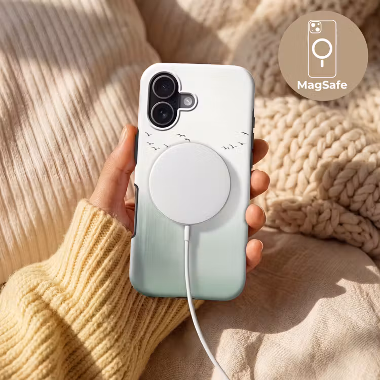 Vogel - Vlucht - Natuur - Minimalistisch Toughcase MagSafe Apple iPhone 17 klein -USP_MagsafeV