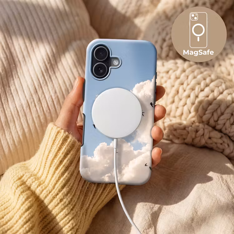 Vogel - Vlucht - Wolken - Natuur - Blauw Toughcase MagSafe Apple iPhone 17 klein -USP_MagsafeV