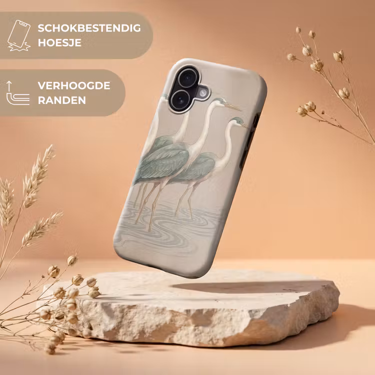 Vogel - Water - Natuur - Vintage Toughcase MagSafe Apple iPhone 17 klein -USP_RandenV_NL