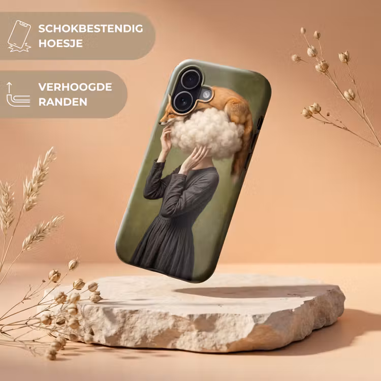 Vos - Surrealistisch - Groen Toughcase MagSafe Apple iPhone 17 klein -USP_RandenV_NL
