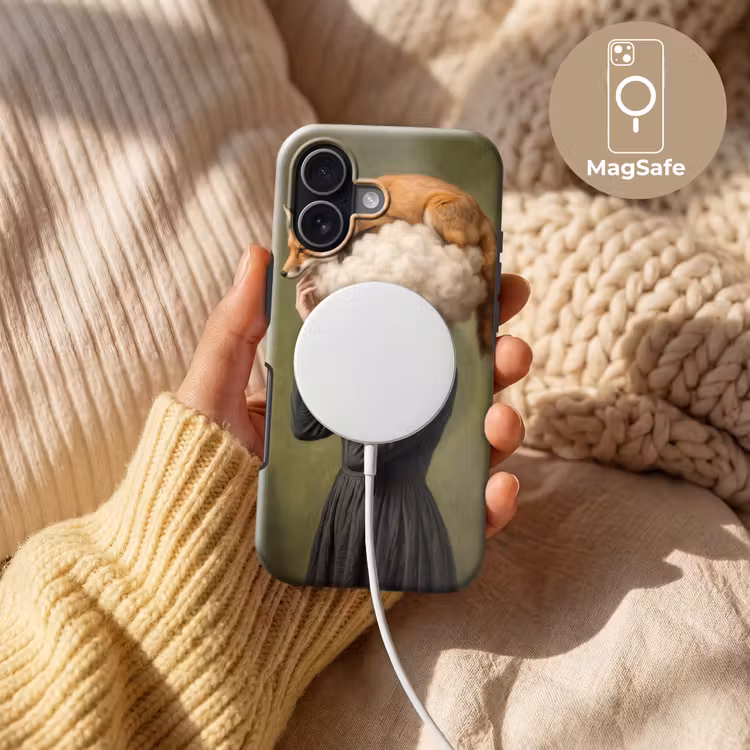 Vos - Surrealistisch - Groen Toughcase MagSafe Apple iPhone 17 klein -USP_MagsafeV
