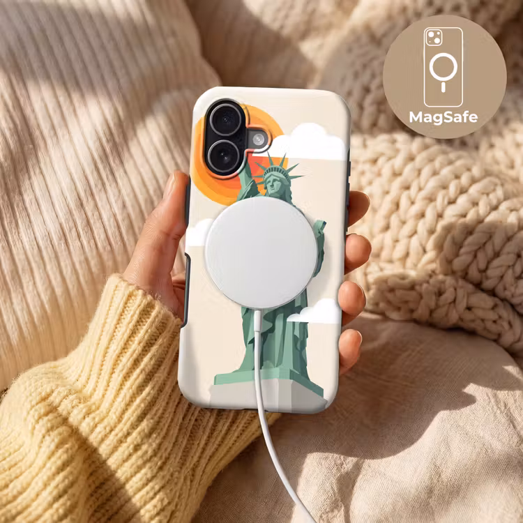 Vrijheidsbeeld - New York - Zon - Modern Toughcase MagSafe Apple iPhone 17 klein -USP_MagsafeV