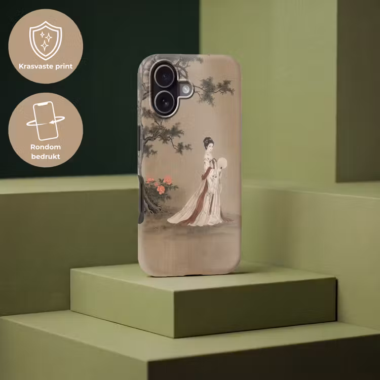 Vrouw - Azië - Kunst - Beige Toughcase MagSafe Apple iPhone 17 klein -USP_PrintM_NL