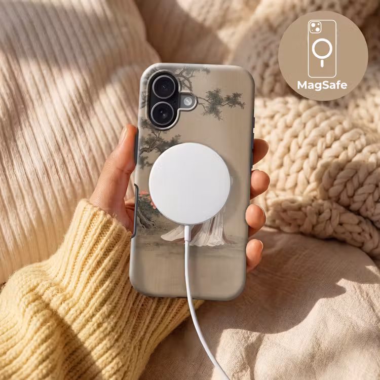Vrouw - Azië - Kunst - Beige Toughcase MagSafe Apple iPhone 17 klein -USP_MagsafeV