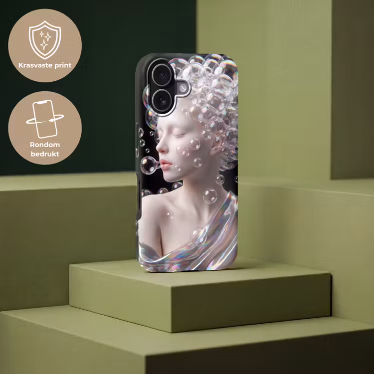 Vrouw - Bellen - Abstract - Kleurrijk Toughcase MagSafe Apple iPhone 17 klein -USP_PrintM_NL