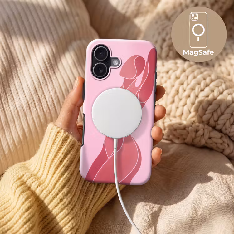 Vrouw - Lichaam - Abstract - Roze Toughcase MagSafe Apple iPhone 17 klein -USP_MagsafeV