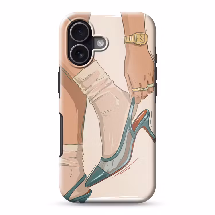 Vrouw - Schoen - Mode - Lifestyle - Groen Toughcase MagSafe Apple iPhone 17 klein -3d