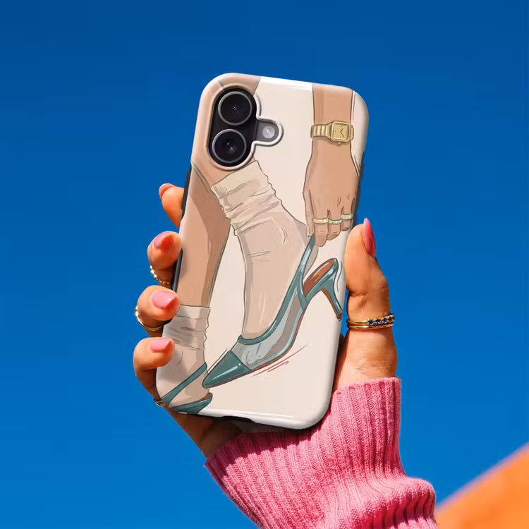 Vrouw - Schoen - Mode - Lifestyle - Groen Toughcase MagSafe Apple iPhone 17 klein -Sfeer1V