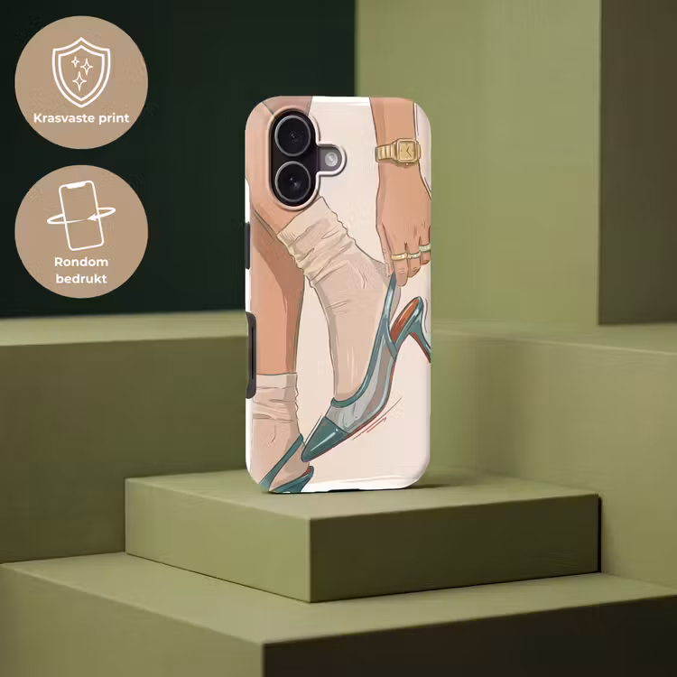 Vrouw - Schoen - Mode - Lifestyle - Groen Toughcase MagSafe Apple iPhone 17 klein -USP_PrintM_NL