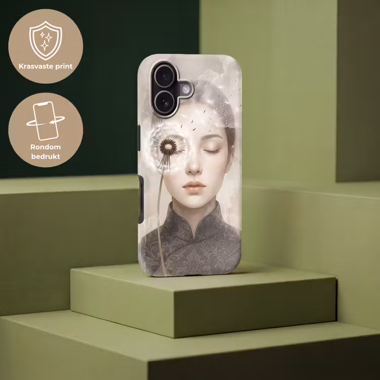 Vrouw - Sereen - Grijs Toughcase MagSafe Apple iPhone 17 klein -USP_PrintM_NL