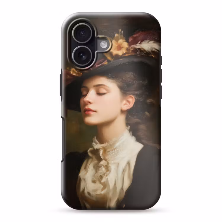 Vrouw - Victoriaans - Portret Toughcase MagSafe Apple iPhone 17 klein -3d