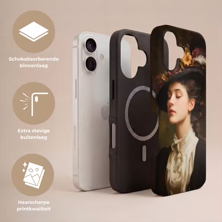 Vrouw - Victoriaans - Portret Toughcase MagSafe Apple iPhone 17 klein -USP_Lagen_NL